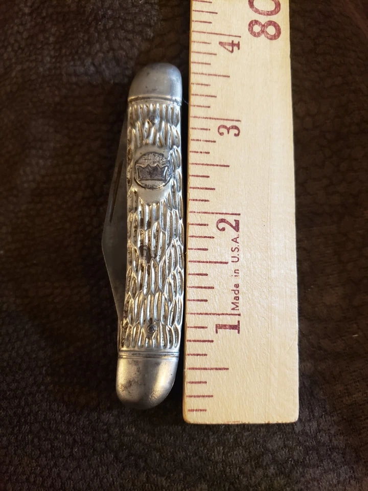 Navaja de bolsillo Imperial vintage de tres hojas de acero inoxidable de 3,5 pulgadas de largo  Foto 4 de 4