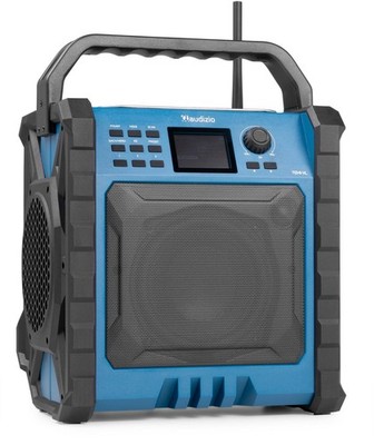 Audizio ''Temi-XL'' Akku DAB+ Digitalradio & UKW Baustellenradio Bluetooth & AUX