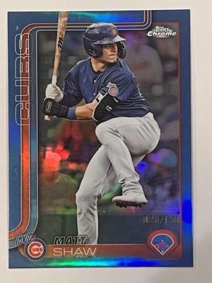 2025 Topps Pro Debut #PD-128 Matt Shaw Blue Foil #/150