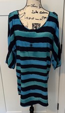 Express Blue 3/4 Sleeve, Cold-shoulder  Dolman Sleeve Dress, Size S/M, 1025