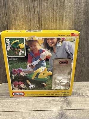 RARE! VINTAGE 1997 LITTLE TIKES LITTLE LANSCAPER SET POTTING SET NEW IN ...