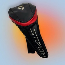 TAYLORMADE STEALTH Driver Headcover Golf Club Head Cover Black Red