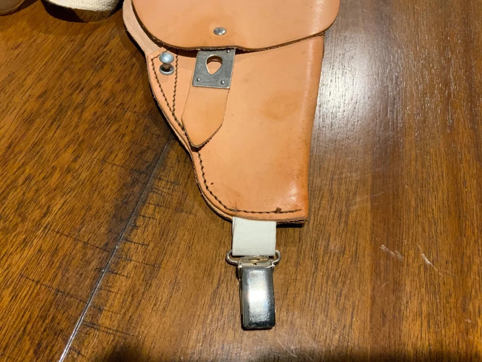 Vtg East Holster Germany Makarov Walther PPK Mauser Shoulder Pistol Leather #2 - Image 2 of 4