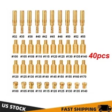 30Pcs Carburetor Main Jets +10Pcs Slow Jets Pilot Jet Kit Fits for PWK Keihin US