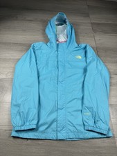North Face Jacket Girls XL 18 Blue Hyvent Outdoors Lined Rain Coat Hiking Youth
