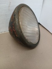 Antique 1920s 1930s Auto Truck Tractor Headlight 9 Fluted Glass Lens
