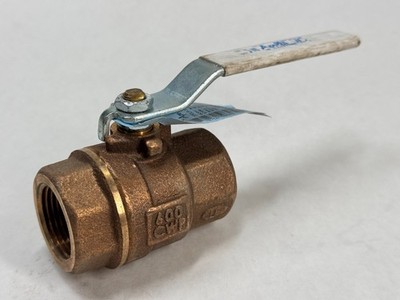 Apollo 77CLF-105-01 1'' NPT Bronze Full Port Ball Valve 600-CWP 150-SWP Lever Op