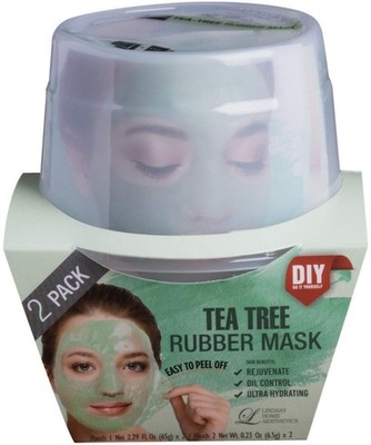 Lindsay Home Aesthetics Tea Tree Rubber Face Mask - Soothe Dry Skin. 5.04 oz