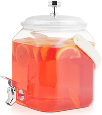 1 Gallon Beverage Dispenser - Leak Proof Juice Dispenser Plastic Lemonade