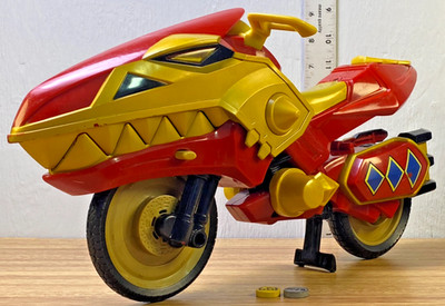 Power Rangers Ninja Storm Crimson Thunder Motorcycle, Broken Handle - GDJ-A-873