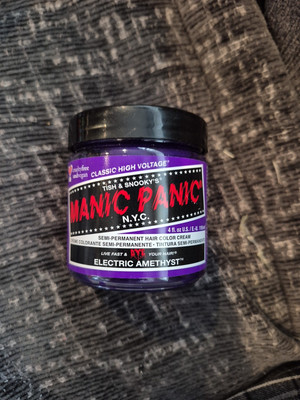 Manic Panic Vegan Semi Permanent Hair Dye Color Cream 118 mL - ELECTRIC AMETHYST