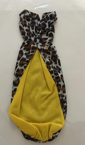 Vintage Mattel Mod Barbie Leisure Leopard Dress #1479