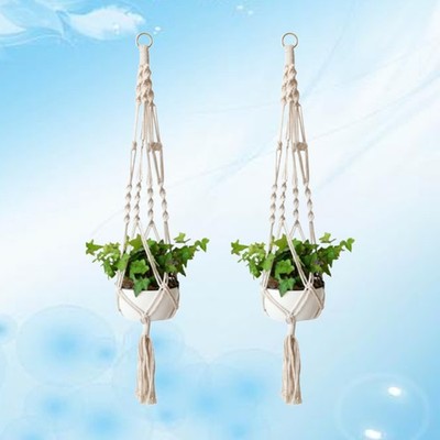2 Pcs Blumenübertöpfe Zum Aufhängen Hängende Blumentöpfe Blumenkorbbügel