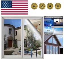 One Way Window Privacy Film with Installation Tools 17.5 x 78.7 Inches, Sun B...