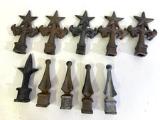 10 GOTHIC FINIAL FENCE POST TOPPER IRON PIECES