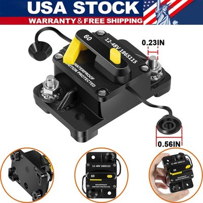 MKR-27 60AMP Circuit Breaker 1865115 For Minn Kota 12/24/36/48V Electric Motors