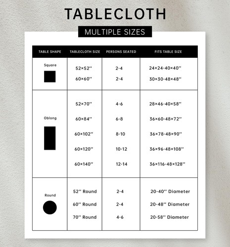 Pastoral Rectangle Tablecloth - 60 x 120 Inch - Linen Fabric Table Cloth - Wa... - Bild 4 von 5