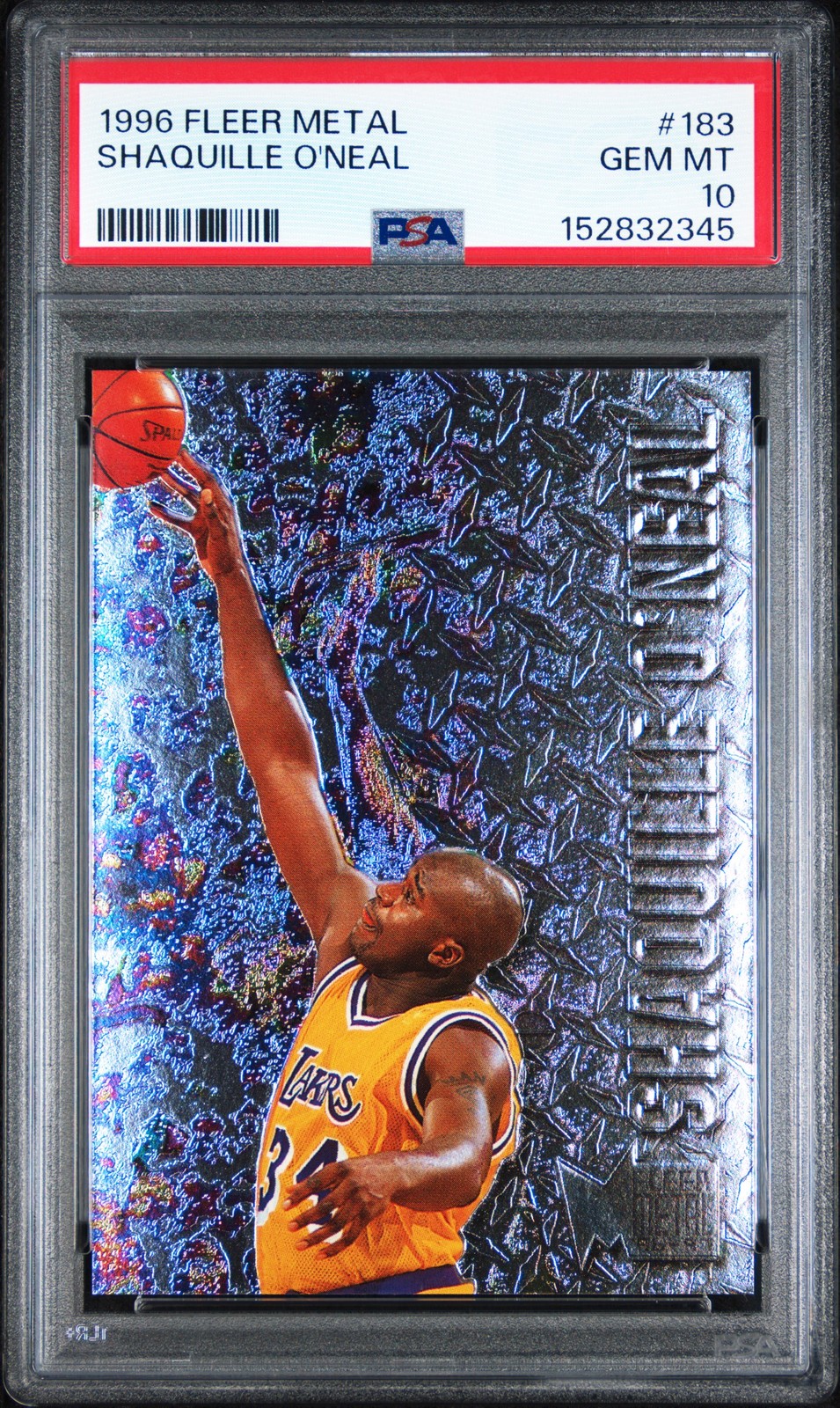 1996 METAL #183 SHAQUILLE O'NEAL PSA 10