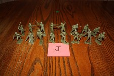Marx Army Battleground 16-Piece Lot of Vintage American Soldiers Tank J - MPC