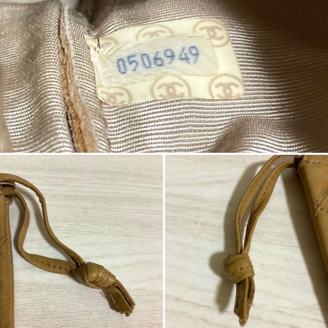 Auth CHANEL Bicolore Coco Mark Drawstring Pouch l… - image 10