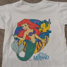 Vintage Original 1989 Disney The Little Mermaid Collector Tshirt Small Child...