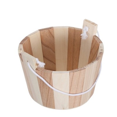  Saunaeimer aus Holz mit Seilgriff: Traditioneller Badeeimer   Japanisches