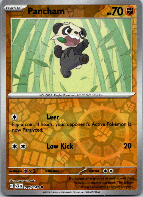 Pancham Reverse Holo Common SV07: Stellar Crown 085/142 NM
