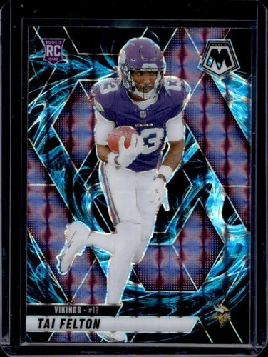 2025 Panini Mosaic Tai Felton Rookies RC SSP Genesis Prizm Rookie #329 Vikings
