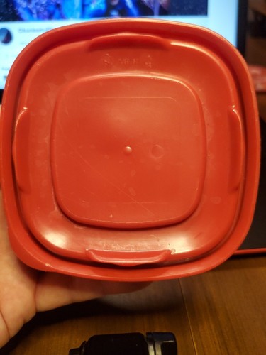 3er Set - Rubbermaid 7J58 Rot Easy Find Aufbewahrungsbehälter NUR DECKEL - Bild 2 von 4