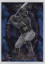 2023 Panini Chronicles Titan Navy Blue Ice Prizm 17/25 Tyler Gentry #18 0kz8