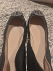 Tory Burch Black Leather Ballet Flats Womens US 7 M Slip-On Round Toe Logo — photo 2