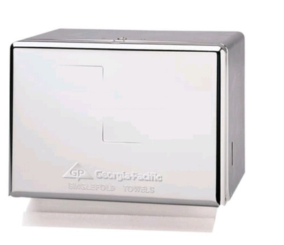 #ad Georgia Pacific 56720 Chrome Singlefold Paper Towel Dispenser Metal $39.00