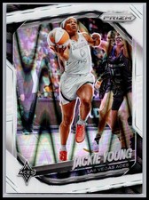2025 Panini Prizm WNBA #23 Jackie Young White Seismic Prizms Las Vegas Aces