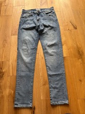 883 Police Slim Fixed Long blue navy ripped men jeans size W32 long