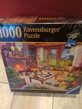 Ravensburger 1000 Piece Jigsaw Puzzle Cozy Cabin No. 82 074 Complete