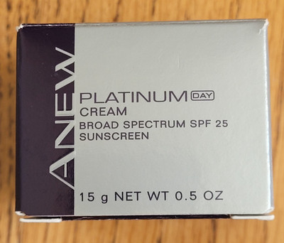 AVON ANEW Platinum Cream, Broad Spectrum spf 25 Sunscreen, .5 OZ. New