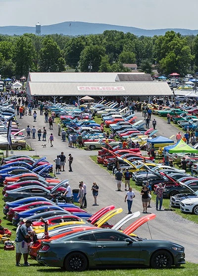 The eBay Motors “On The Road” tour commenced at the Ford Nationals in Carlisle, Penn., where Mustang owners congregate every year.