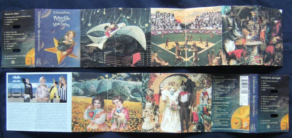 SMASHING PUMPKINS Mellon Collie & The Infinite Sadness 2xCassette Tape (EU1995) - Image 3 of 4