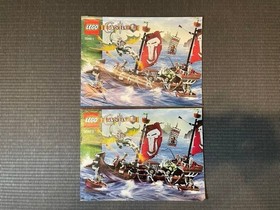 LEGO Castle Fantasy Era Troll Warship 7048 In 2008 W/Manual Used  As Is