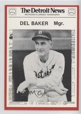 1981 Detroit News Tigers Boys of Summer 100th Anniversary Del Baker #58 1b3