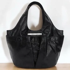 MATIN KIM Double Pocket Wrinkle Tote Bag