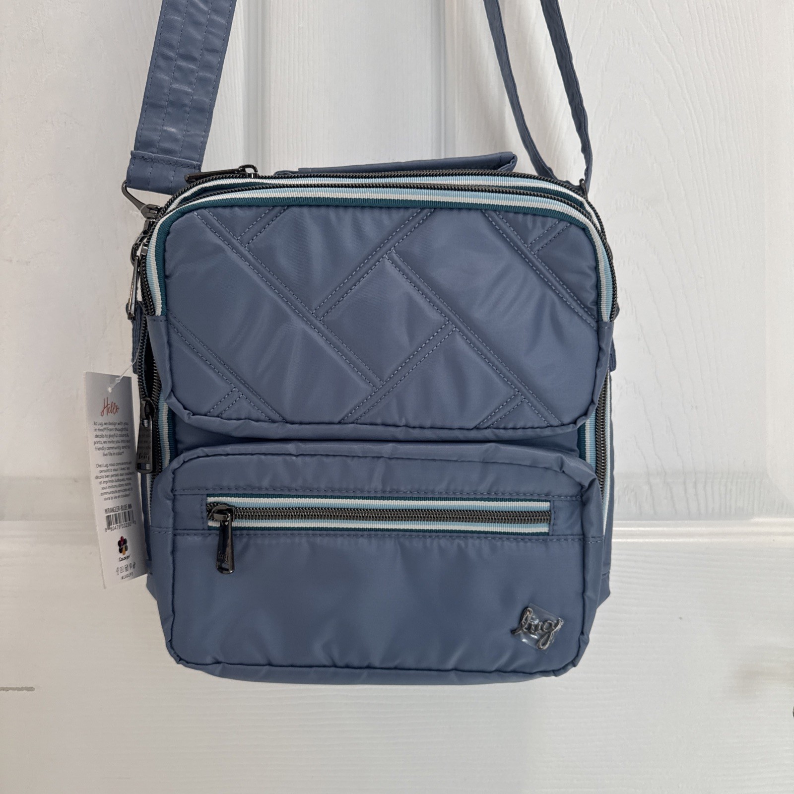 Lug Wrangler Crossbody Bag Blue Medium New with Tags