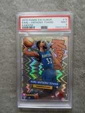 2015-16 Panini Excalibur Kaboom Karl-Anthony Towns PSA Mint 9 RC Rookie Card