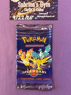 (Empty) Legendary Collection Legendary Birds artwork Pokemon Card Pack Opened