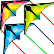 3 Piece Set Delta Kites for Kids  Adults,Easy to Fly Kite with Classic Triangle