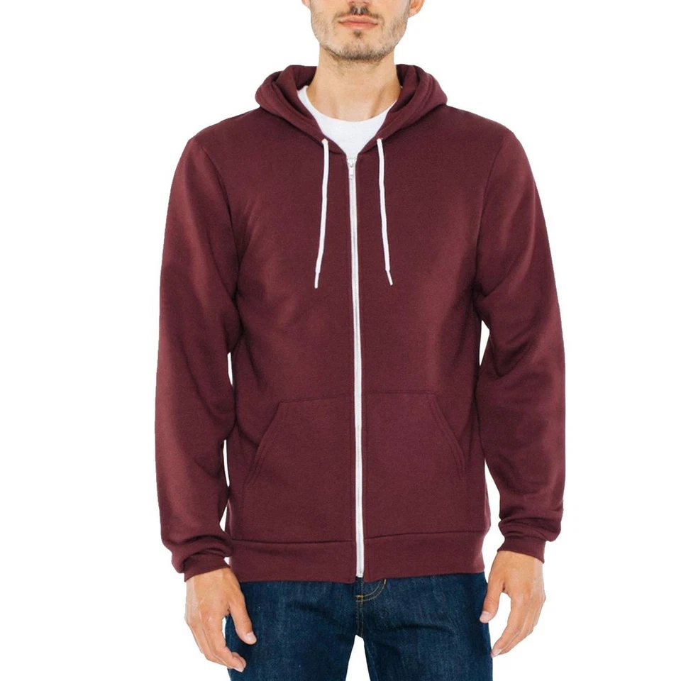 AMERICAN APPAREL - Herren Fleecejacke Hoodie Sweatjacke mit Kapuze XS - XXL - Bild 2 von 4