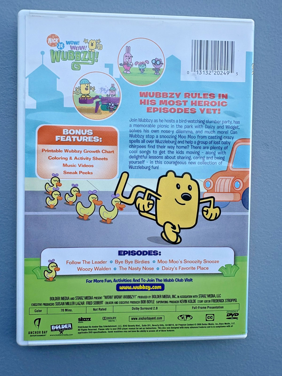 Wow Wow Wubbzy: Wubbzy Saves the Day DVD Nick Jr. Children Little Kids Cartoon