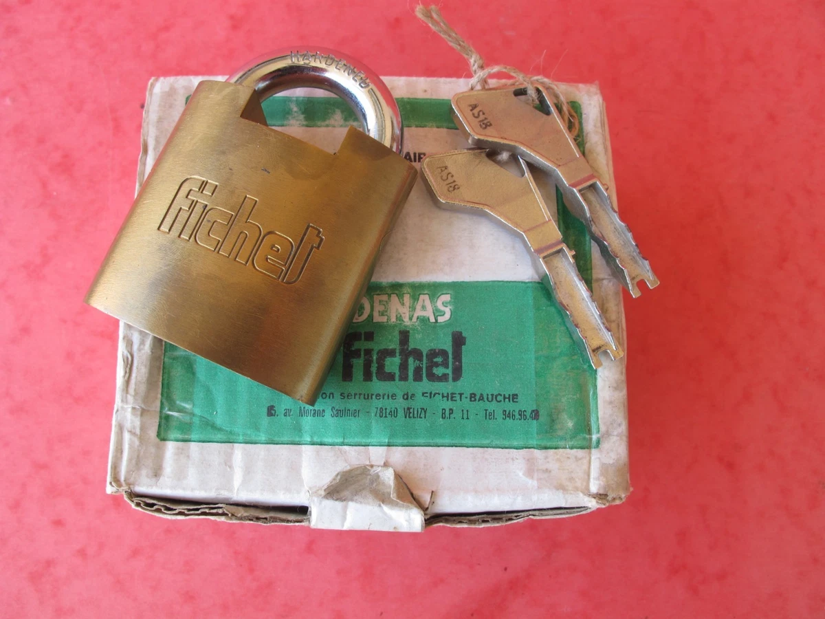 Lot De 2 Cadenas Anciens Wells Fargo & Winchester – Avec Clés, Laiton (Neufs)