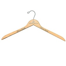 Hilton Hotels Advertising Vintage Natural Wood Coat Hanger