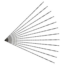 Murtenze 12PCS Spiral Scroll Saw Blades, Plain End Blades 6#, Black